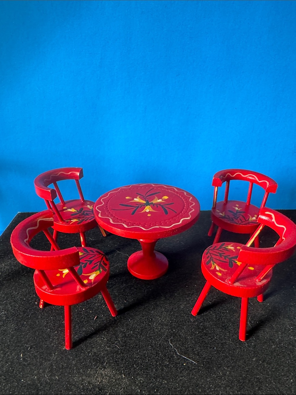 Vintage Japanese dollhouse dinette set